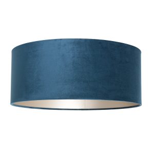 Moderne lampenkap blauw velours Steinhauer