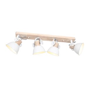 Industriële wit metalen rubberwood spot Mexlite Gearwood