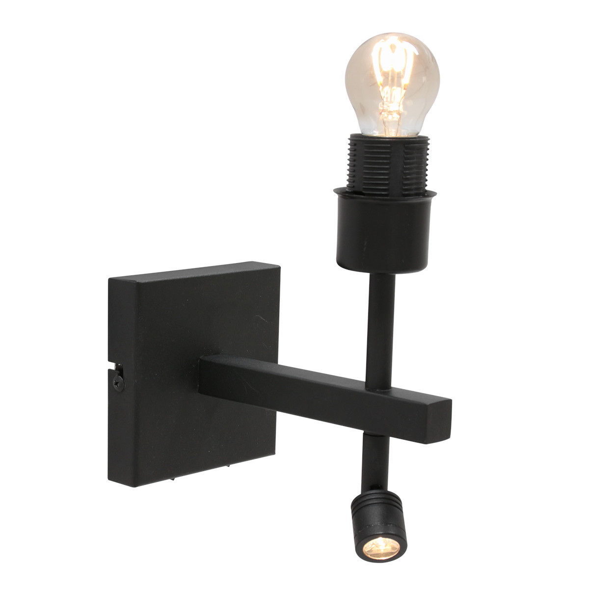 Wandlamp Zwart met Patroon en leeslamp Steinhauer Stang - Afbeelding 9
