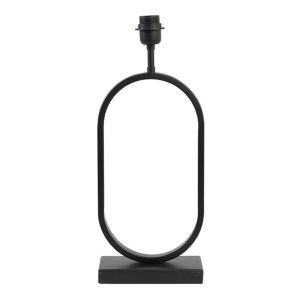 Zwarte design lampenvoet ovaal Light & Living Jamiri