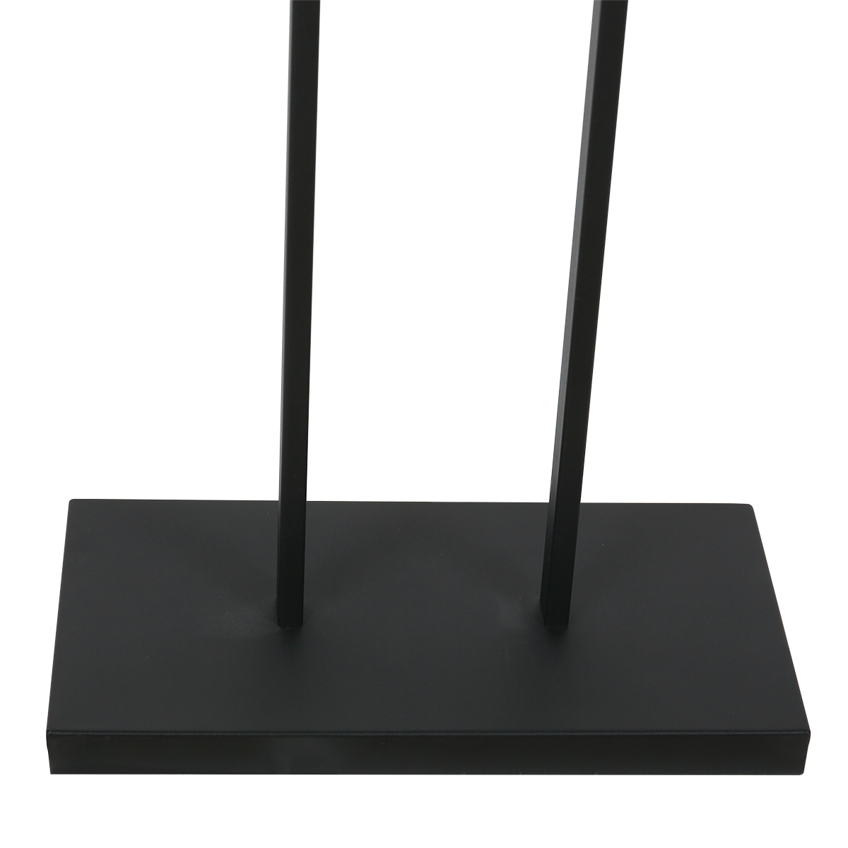 Zwarte industriële vloerlamp met rieten kap Steinhauer Stang - Afbeelding 5