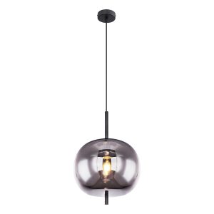 Zwarte moderne hanglamp metaal Globo Blacky